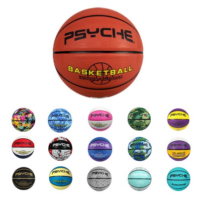 Standard Size 7 Wear Resisting Rubber Basketball