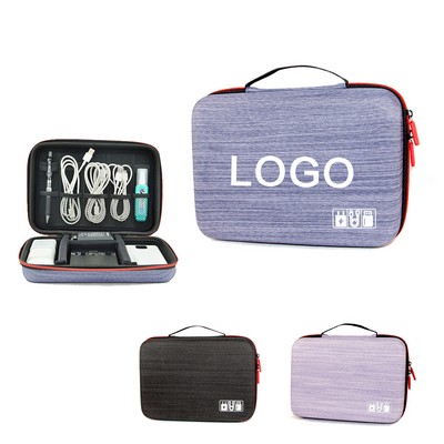 Multi-functional Waterproof Hard Shell Storage Bag Portable Electronic Accessories Case