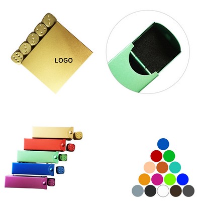 Aluminum Alloy Dice With Storage Box