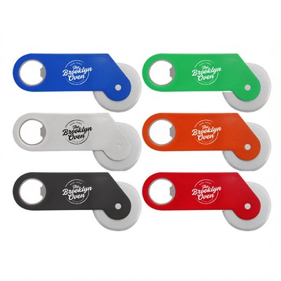 Pizza Cutter with Bottle Opener – Custom Logo Kitchen Tool for Restaurants, Events, and Promotions