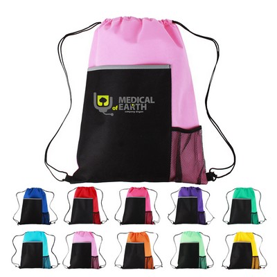 14''x 18'' Dual Pocket Drawstring Sportpack