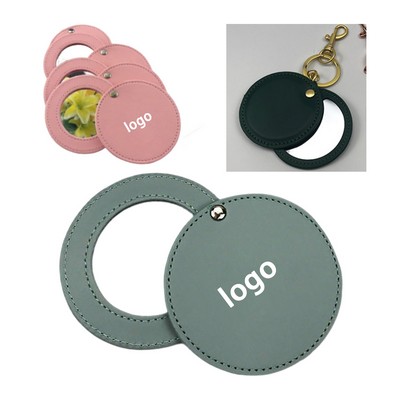Compact Mirror With Tassel Keychain Portable Makeup Tool