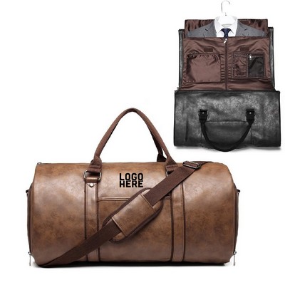 Multifunctional PU Garment Duffel Bag