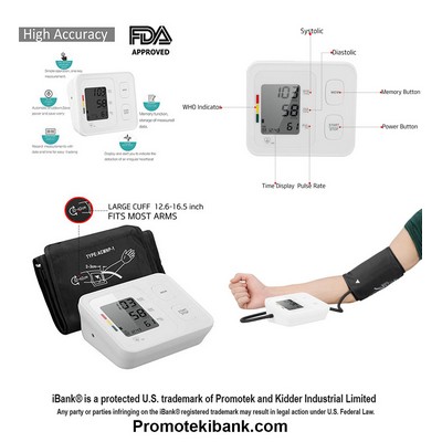 iBank ® Wrist Blood Pressure Monitor, Pulse/ Heart Rate