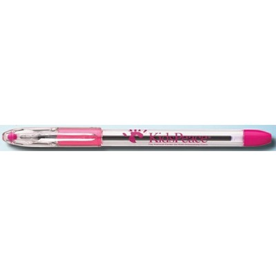 R.S.V.P. Capped Ballpoint Pen - Pink Trim/Black Ink