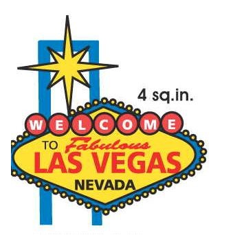 Las Vegas Sign Promotional Strip Magnet (4 Square Inch)
