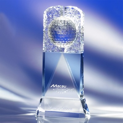 A Round Of Golf Crystal Award