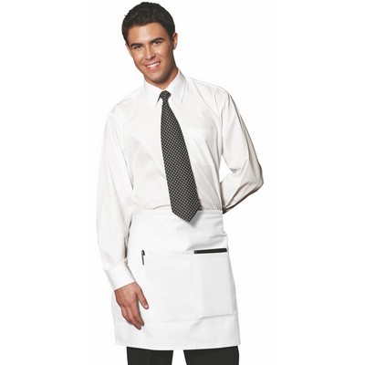 White Half Waist Bistro Apron