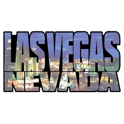 LV City Scape Magnet on Full Magnetic Back (8 Square Inch)