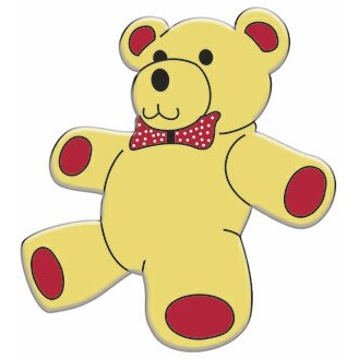 Teddy Bear Magnet w/ Full Magnetic Back (6 Square Inch)