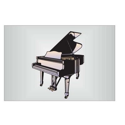 Piano Rectangle Metal Photo Magnet (2"x3")