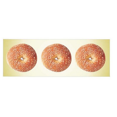 Sesame Bagel Panoramic Metal Photo Magnet