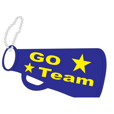Megaphone Promotional Key Chain w/ Black Back (12 Square Inch)