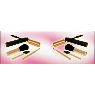 Makeup Brush Set Panoramic Metal Photo Magnet