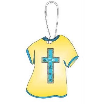 Blue Cross T-Shirt Zipper Pull
