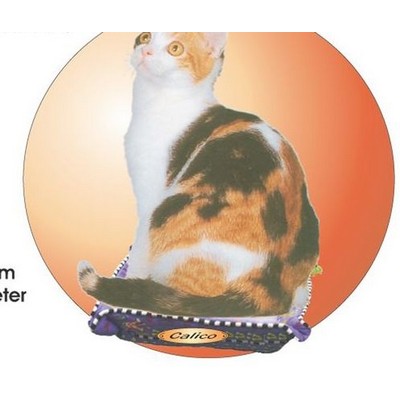Calico Cat Acrylic Coaster w/Felt Back