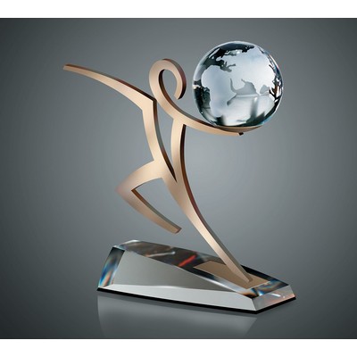 Champion Award w/Crystal Globe