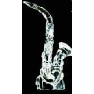 Crystal Saxophone Music Award (2"x2"x7")
