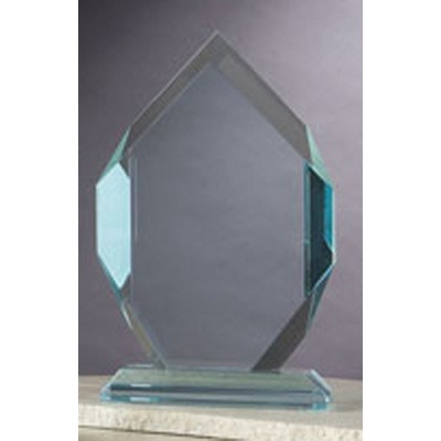 8¾" Jade Glass Classic Peak Award