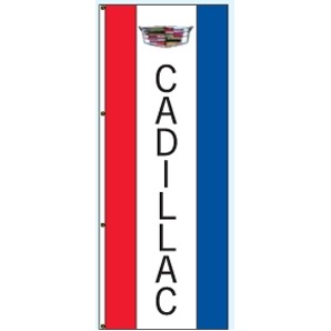 Double Faced Interceptor® Drape Flags (Center Panel - Cadillac®) (3' x 8')