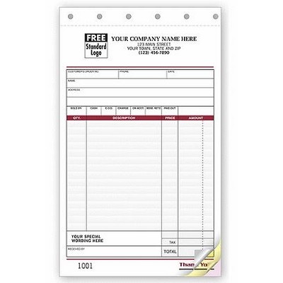 Sales Slip Forms - Spectra™ Collection, Large (2 Part)