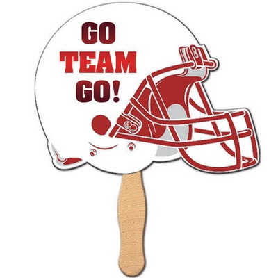 Football Helmet w/Face Guard Hand Fan