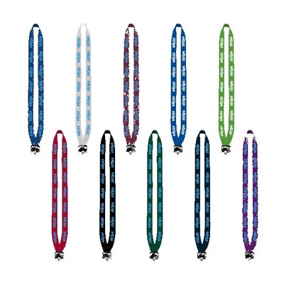 3/4" Cotton Lanyard with Plastic Clamshell & O-Ring