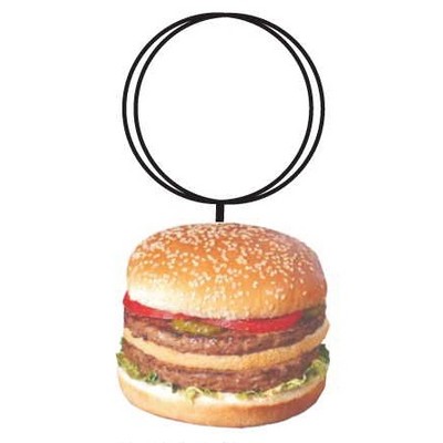 Double Meat Burger Executive Key Chain w/Mirrored Back (10 Square Inch)