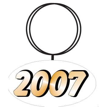 School Year Keychain w/Mirrored Back (10 Square Inch)