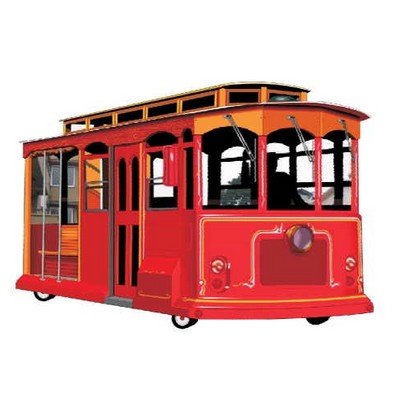 Cable Car Executive Magnet w/ Full Magnetic Back (10 Square Inch)