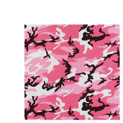 22" Pink Camouflage Bandana