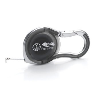 6' Silver Carabiner Tape Measure