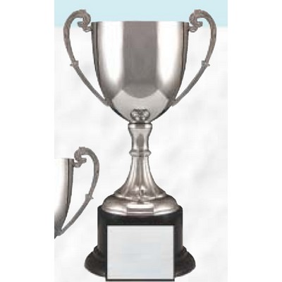 14 1/2" Tuscany Series Metal Trophy Cup Mounted on Synthetic Base