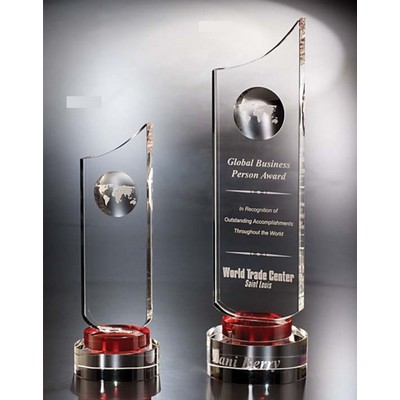 Fahrenheit Optic Crystal Award (4"x14")