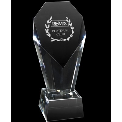 Large Heart Crystal Trophy