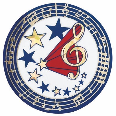 2" Music Mylar Medallion Insert Disc