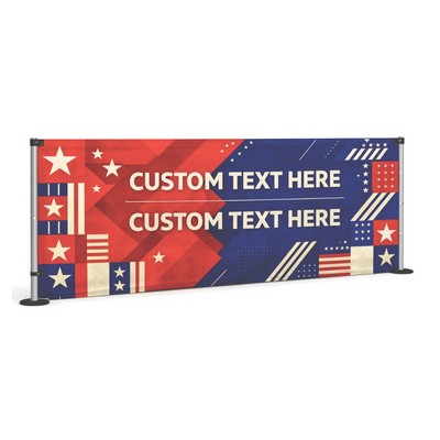 8' Tent Side Rail Digital w/ Frame Each (Single Sided)