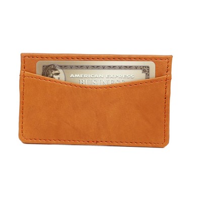 Ashlin® Designer British Tan Cheshire 2-Sided Business Card Case