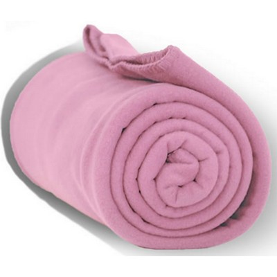 Fleece Throw Blanket 50"x60" - Pink