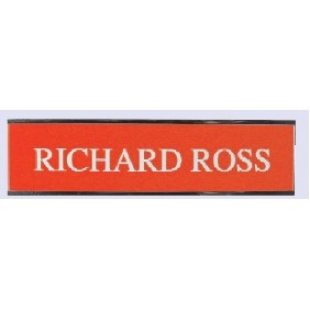 Engraved #5 Wall or Desk Sign w/Plexiglass Base (2 Lines / 3"x10")