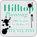 7" Kwik-Ship Clear Poly Screen Print Round Corner Decal w/Back Adhesive