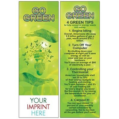 Go Green Bookmark
