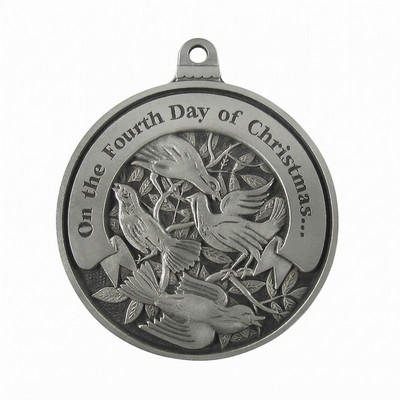 Twelve Days of Christmas Mini Ornament (Day 4 - Four Calling Birds)