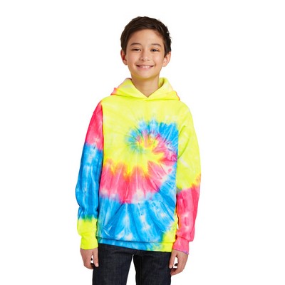 Port & Co™ Youth Tie-Dye Pullover Hooded Sweatshirt.