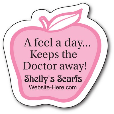 Awareness Magnet - Apple Shape (3x3) - 25 Mil.