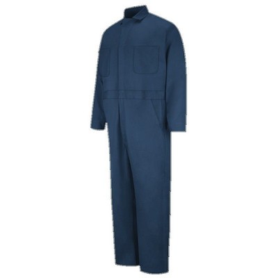Red Kap™ Men's Button-Front Cotton Coverall - Navy Blue