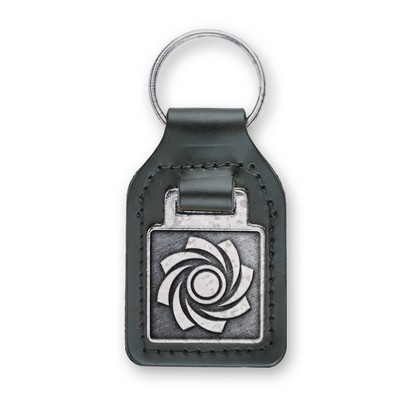 Custom Shape Econo Leather Keychain (Shape 4)