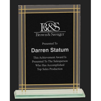 Contemporary Style Glass Award - 8 1/2'' H
