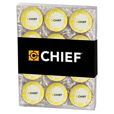 Chocolate Covered Printed Oreo® Gift Box - Nonpareil Sprinkles/Printed Cookie (12 pack)