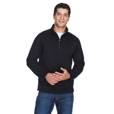 Devon and Jones® Unisex Bristol Sweater Fleece Quarter-Zip Pullover Sweater